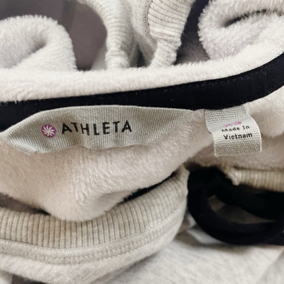 Athleta cozy karma light grey athleisure dress with thumb holes women’s XS - Picture 9 of 10